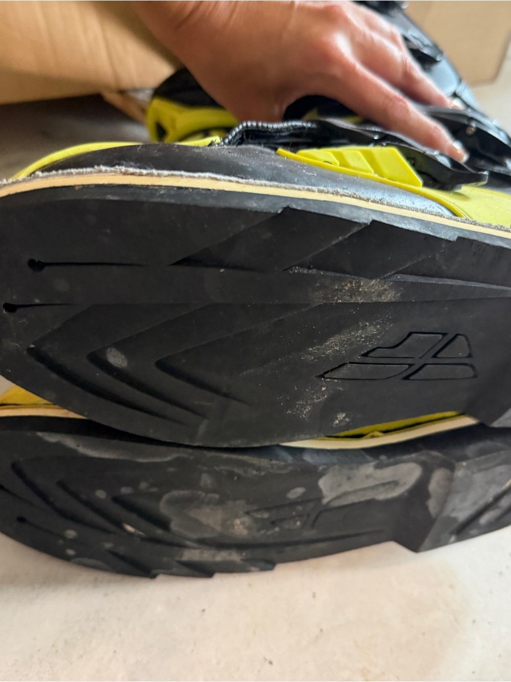 FLY Motor Boots Size 13 Yellow & Black Motocross Boots - Picture 4 of 5